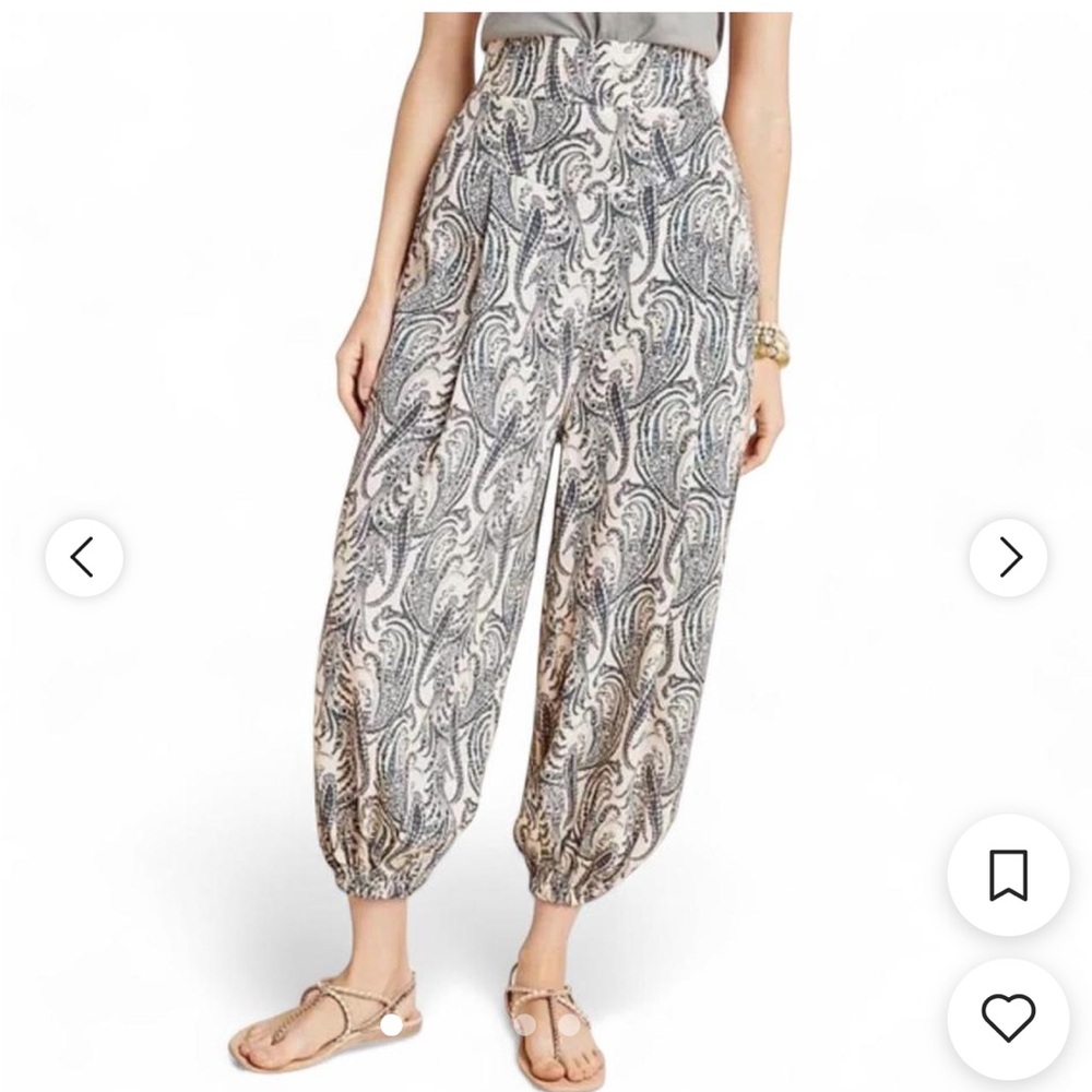 Anthropologie Boho Harem Paisley Print Pants. Size XS